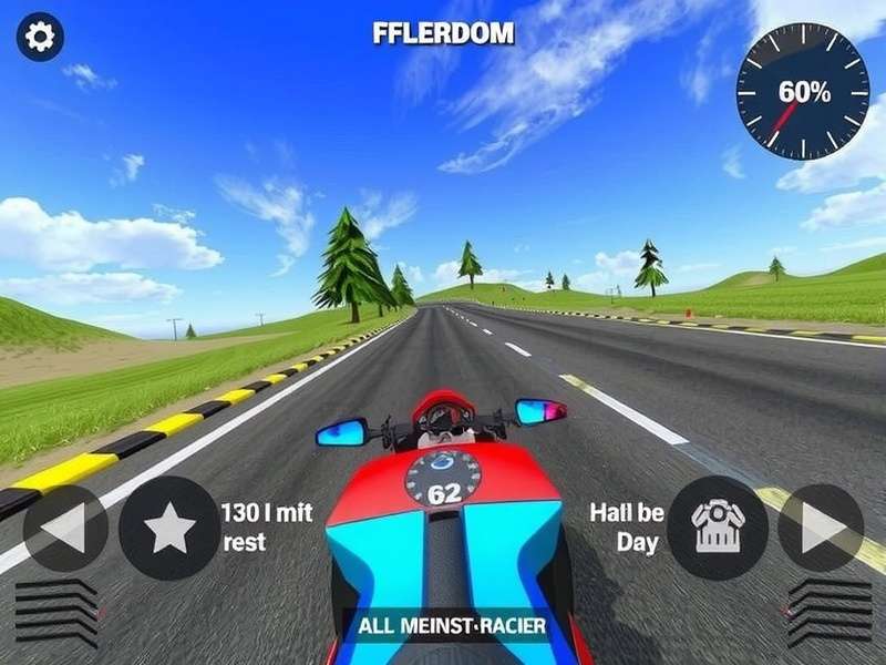Dynamic screenshot of Freedom Racing gameplay showing a high-speed chase between an Elite-class hypercar and a modified Freedom-class muscle car