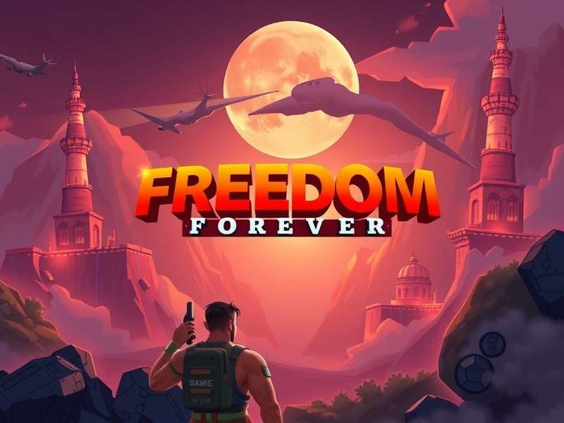 Epic battle scene from Elite vs Freedom showcasing futuristic armies clashing