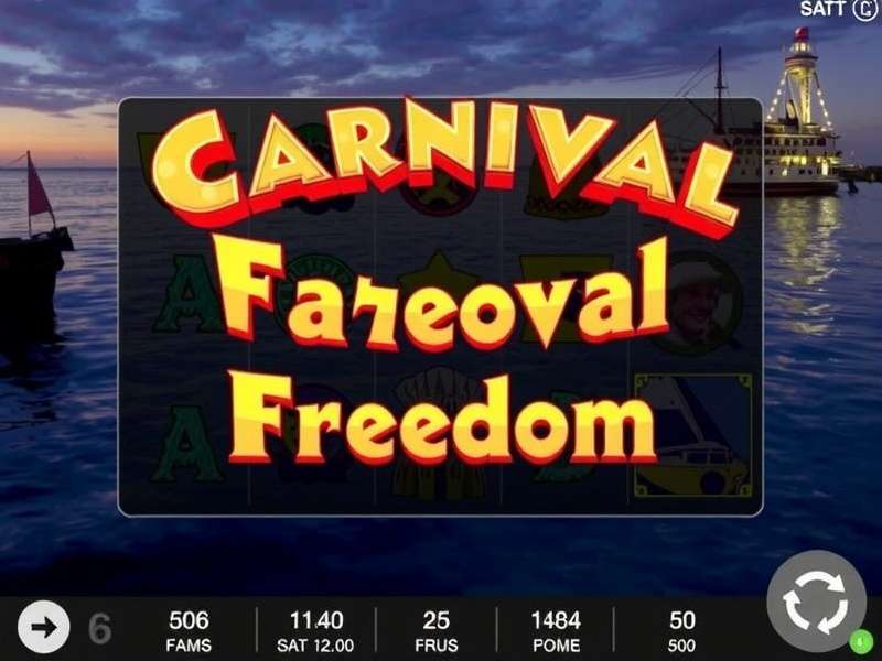 Carnival Freedom cruise ship deck with vibrant activities and pools