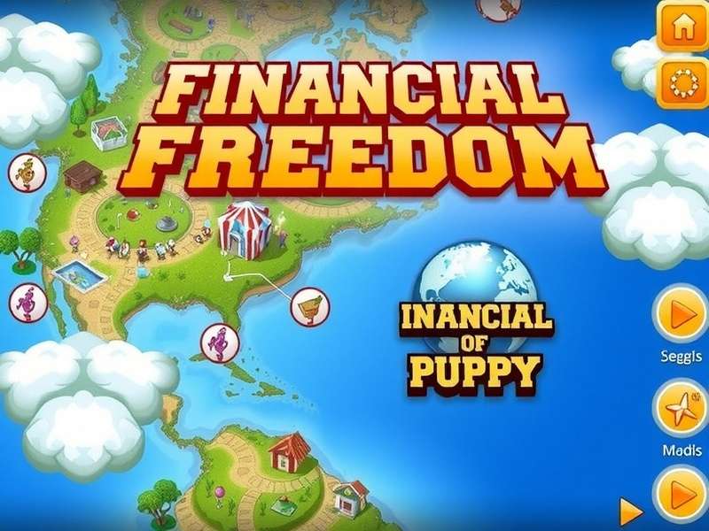 Visual metaphor for Financial Freedom: A path diverging between a modern city (Elite) and a tranquil beach (Freedom)