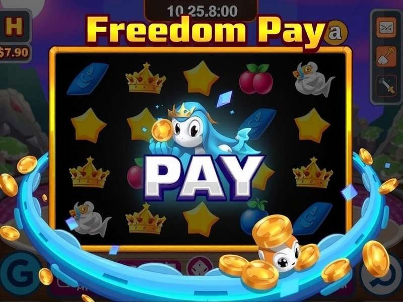 Visual representation of the Freedom Pay interface showing virtual currency transactions