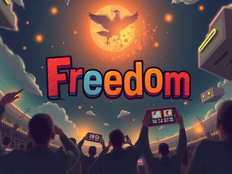 Concept art of a player facing a choice between two glowing paths in a virtual world