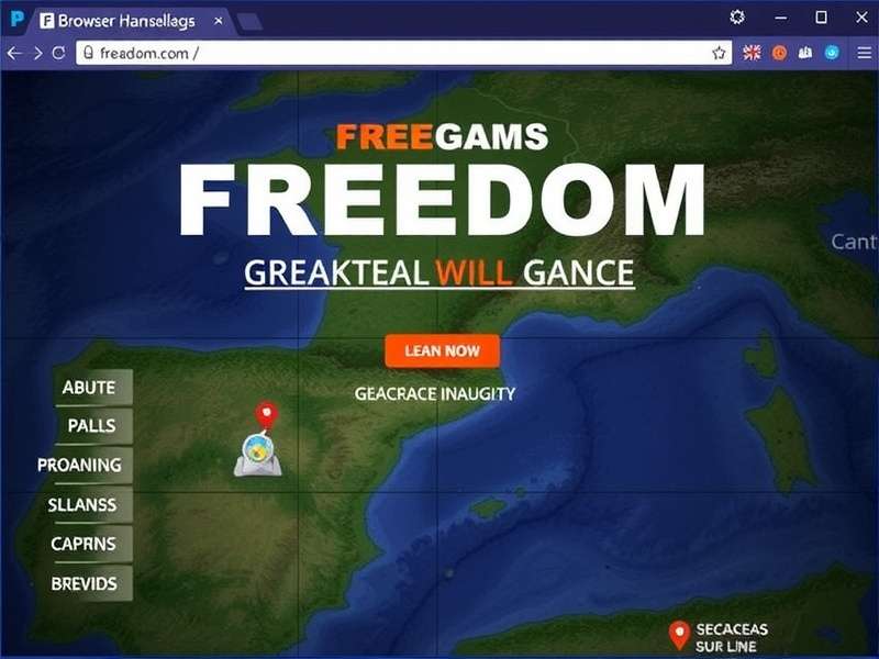 Freedom Browser – Elite vs Freedom gameplay banner showing PCSX2, VR and free online play