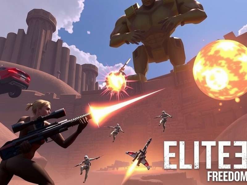 Elite vs Freedom gameplay banner featuring PC games collection for Indian gamers