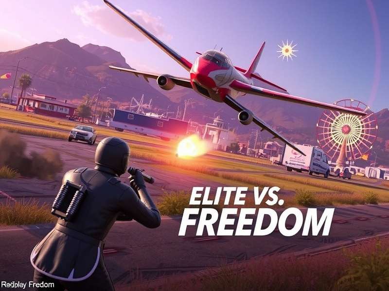 Elite Vs Freedom gameplay screenshot showing intense action scene with characters